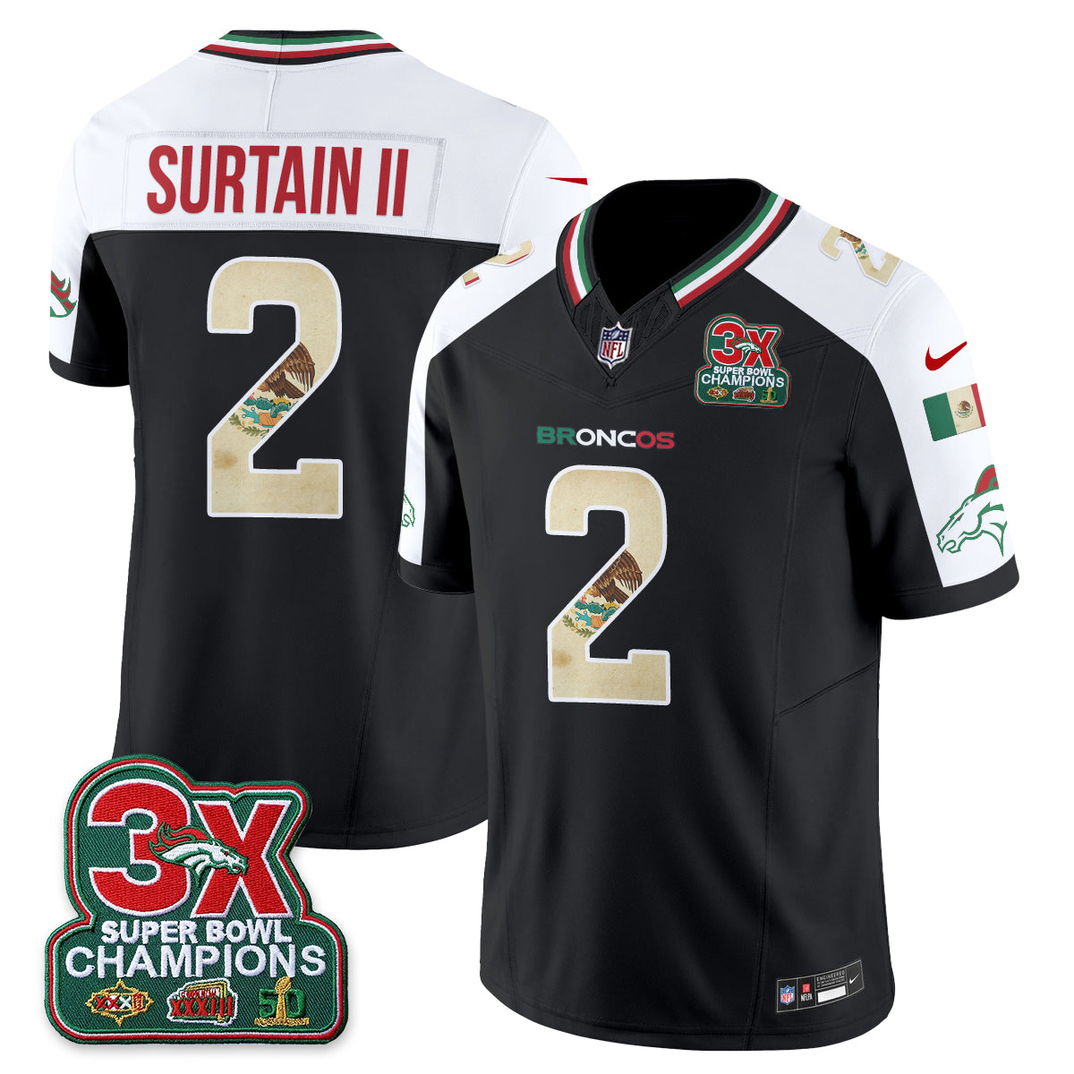 DEN Mexico Edition Vapor Jersey - Stitched