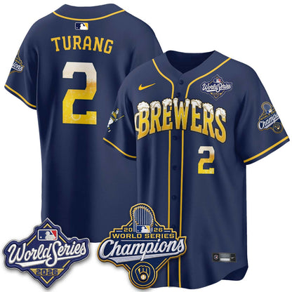 MIL "Pitcher & Pint" 2026 WS Champions Jersey - Stitched (#9) (2)