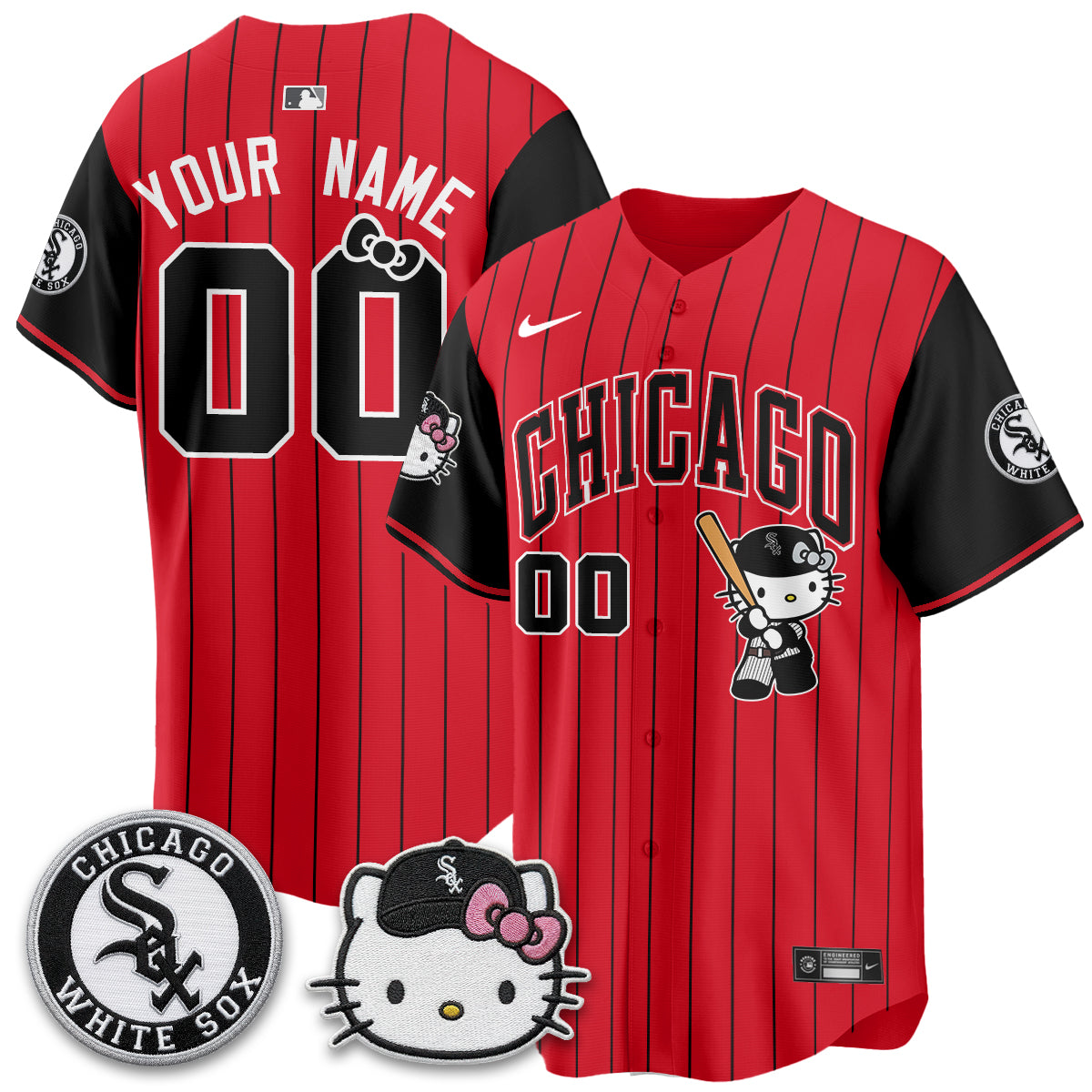 Chicago White Sox x Meow KT Vapor Custom Jersey - Stitched