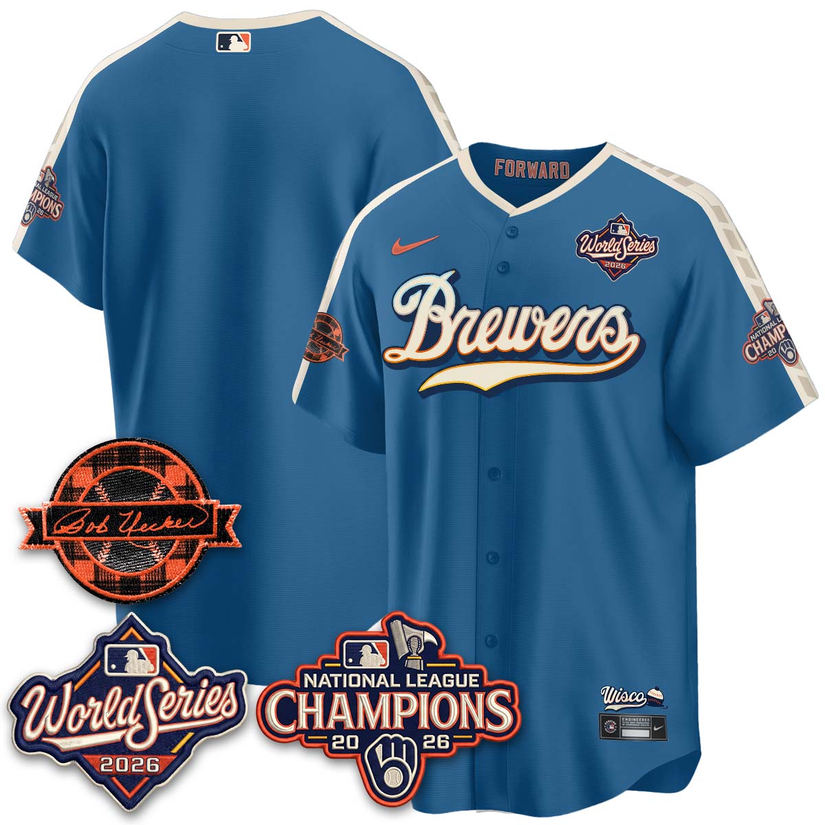 MIL 2026 NL Champions - Uecker Patch Navy Limited Edition - Stitched N1
