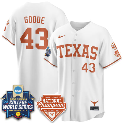 TEX Softball 2026 World Series (WCWS) Vapor Premier Limited Jersey - B2B Champs - Stitched