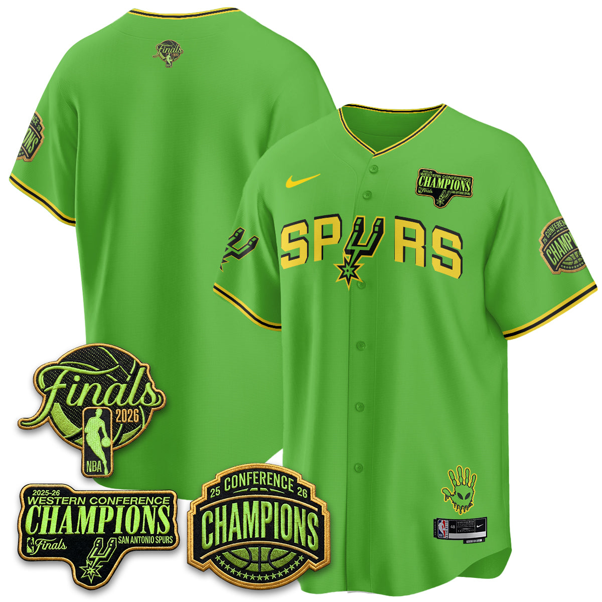 San Antonio Spurs 2026 Basketball Alien Style Vapor Jersey - Stitched
