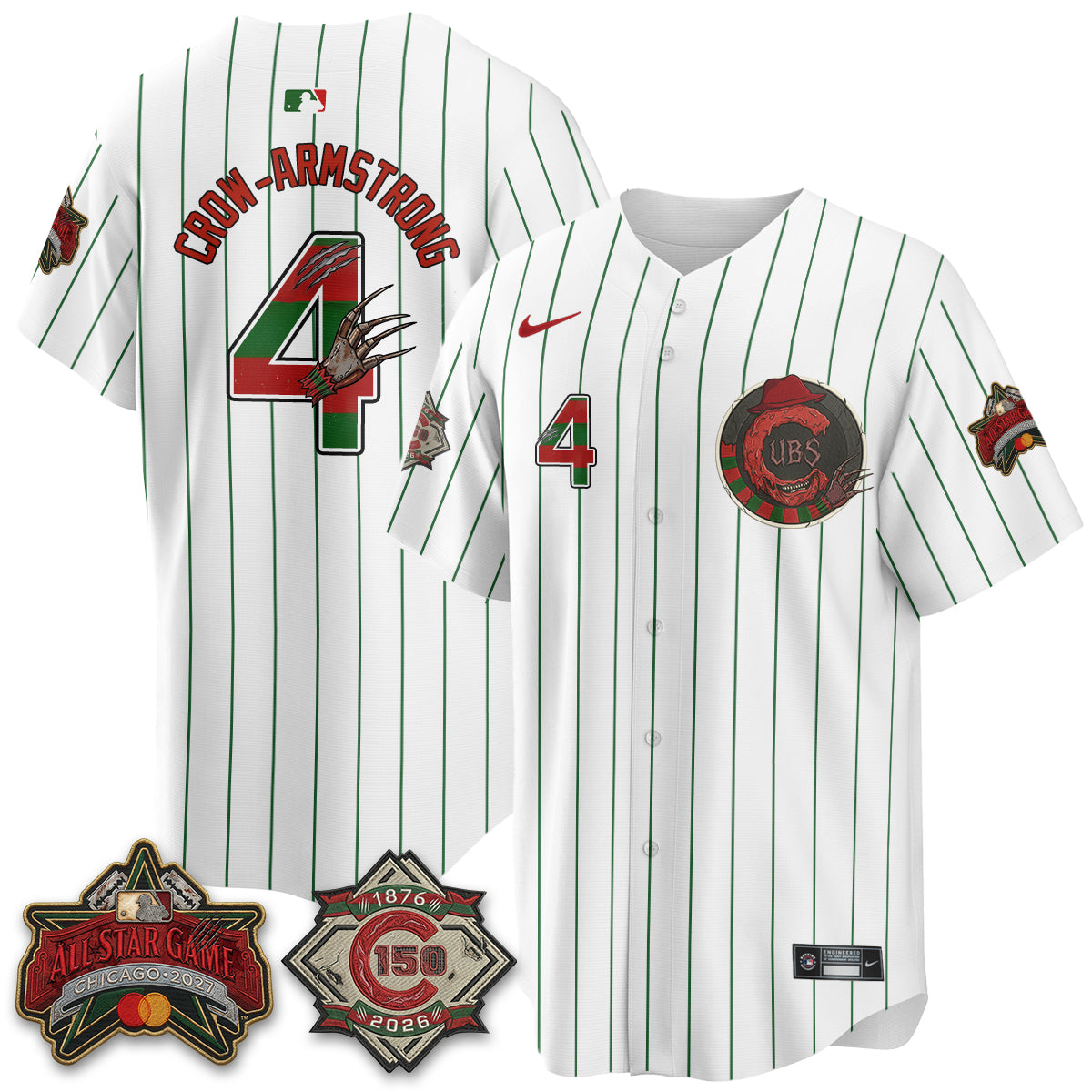 CHC A Nightmare on Wrigley Field Edition Vapor Jersey - Stitched