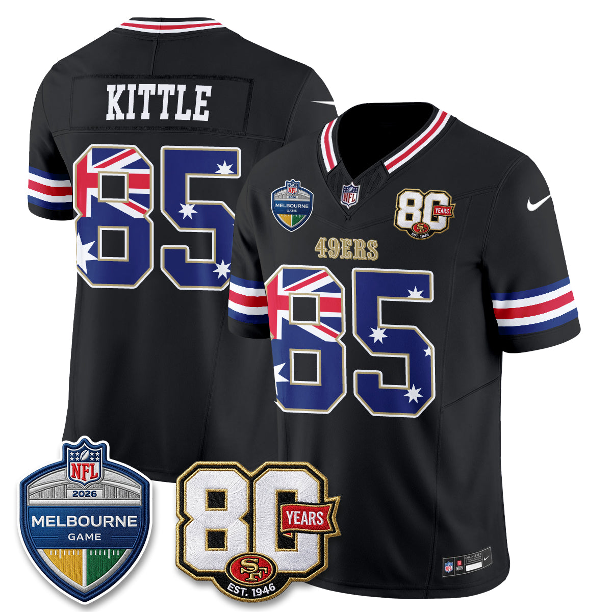 SF Melbourne Game 2026 Vapor Jersey - Stitched