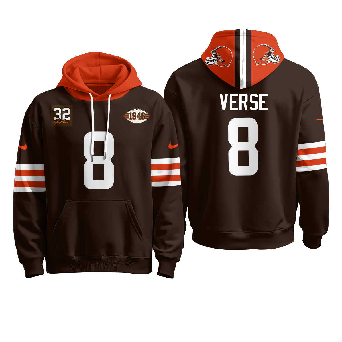 CLE 1946 Anniversary Patch Hoodie - Stitched