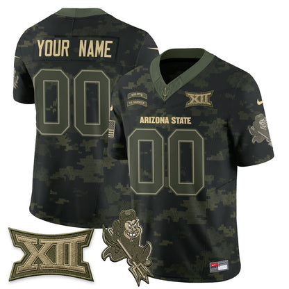 ASU 2026 Salute to Service Vapor Custom Jersey - Stitched