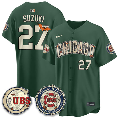 Chicago Cubs Halloween 2026 Vapor Limited Jersey - Stitched
