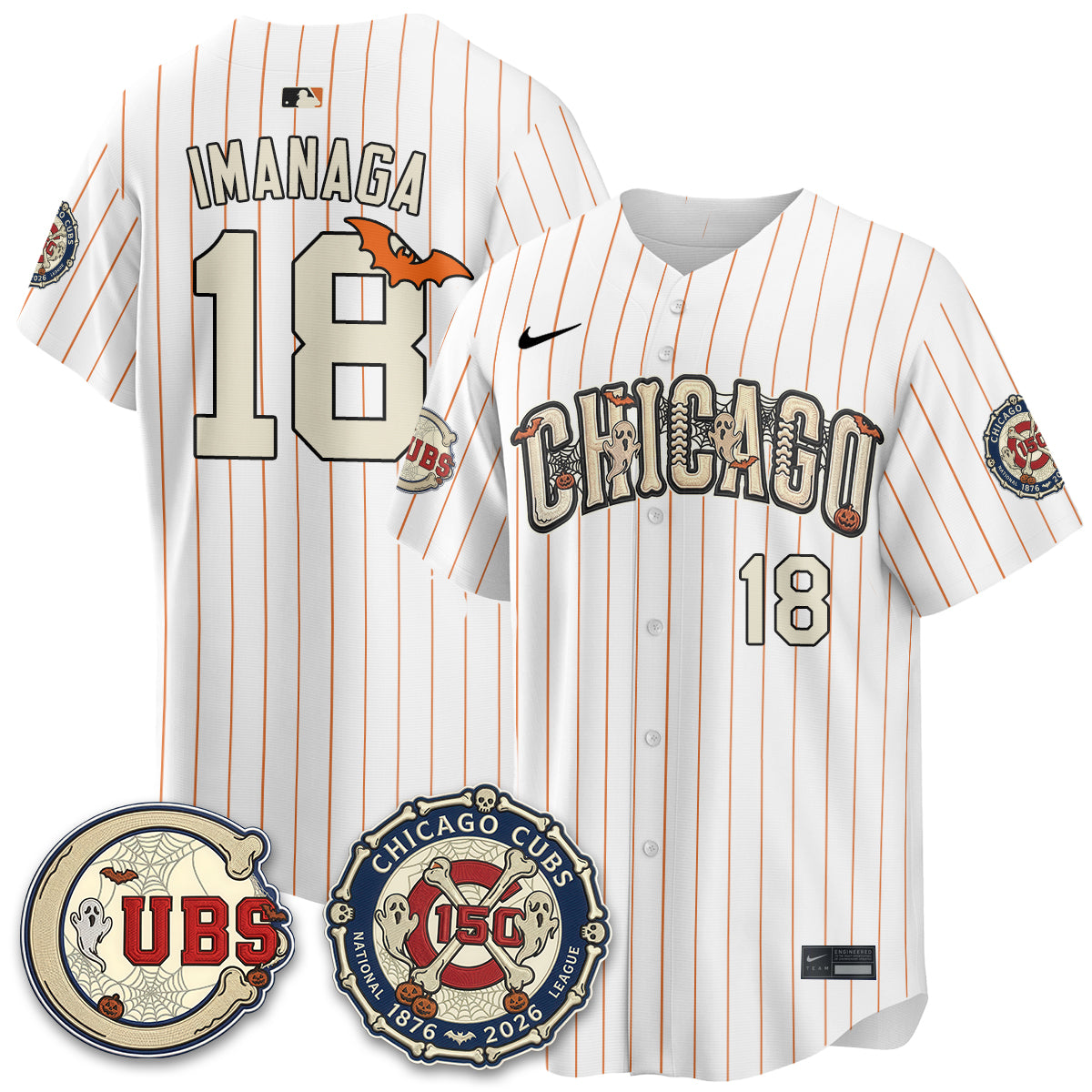 Chicago Cubs Halloween 2026 Vapor Limited Jersey - Stitched