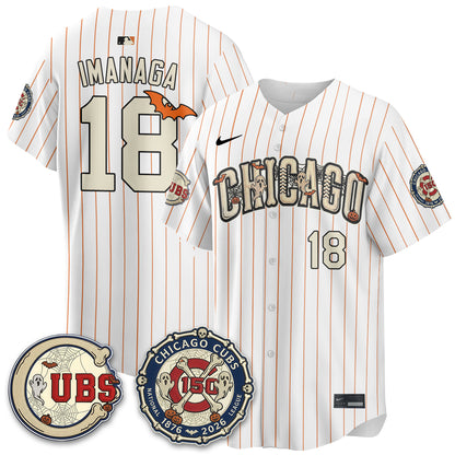 Chicago Cubs Halloween 2026 Vapor Limited Jersey - Stitched