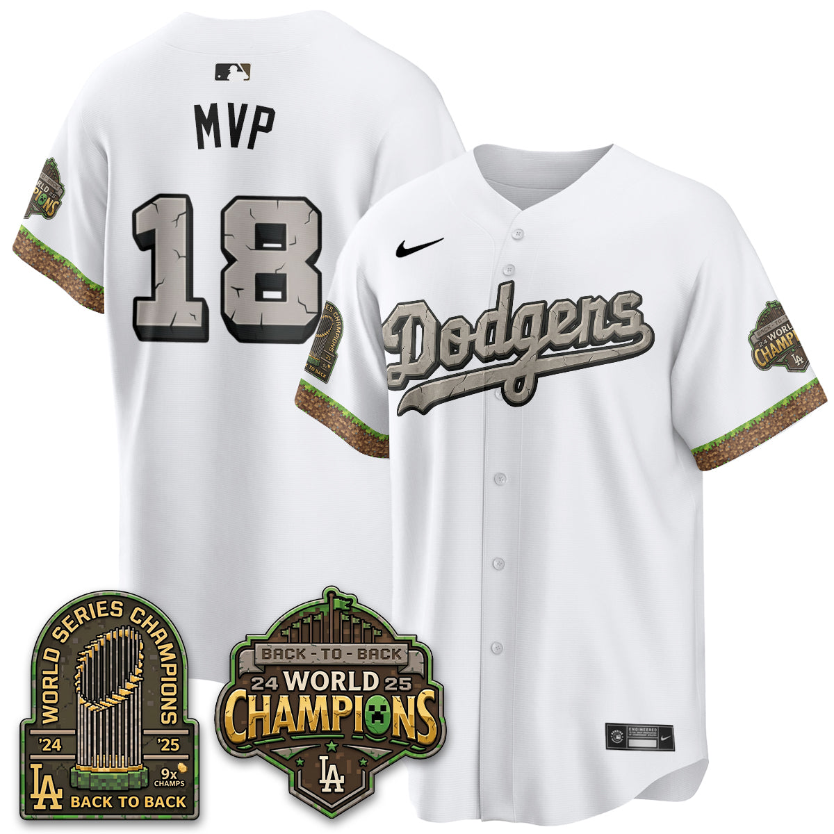 Los Angeles Dodgers x Voxel Game Vapor Jersey - Printed