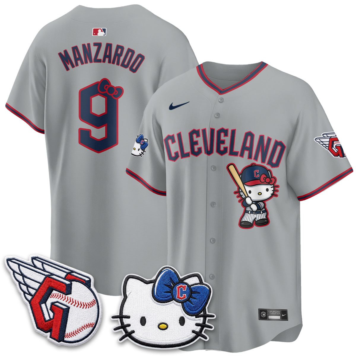 Cleveland Guardians x Meow KT Vapor Jersey - Stitched