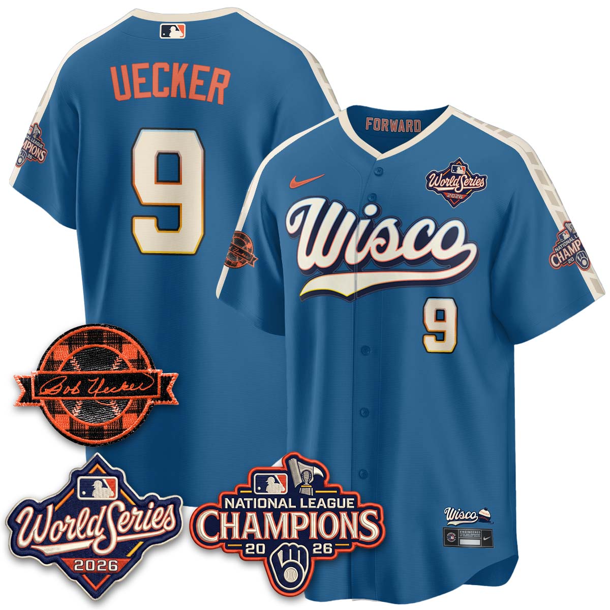 MIL 2026 NL Champions - Uecker Patch Navy Limited Edition - Stitched N1