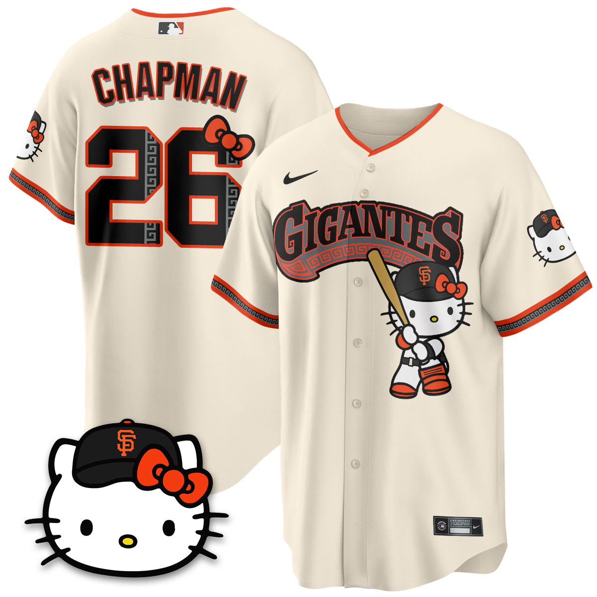San Francisco Giants x Meow KT Vapor Jersey - Stitched
