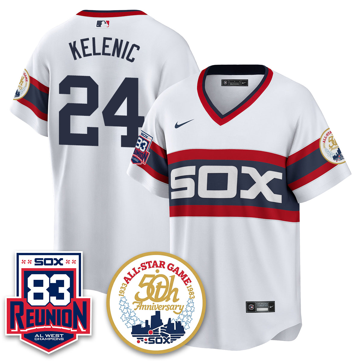 Chicago White Sox Reunion All West Champions Vapor Jersey - Stitched