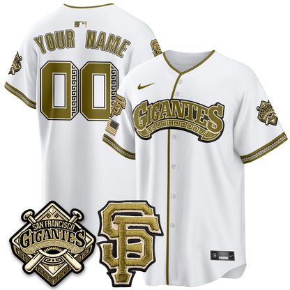 SF New Era Olive 2026 Armed Forces Day Custom Jersey - All Stitched