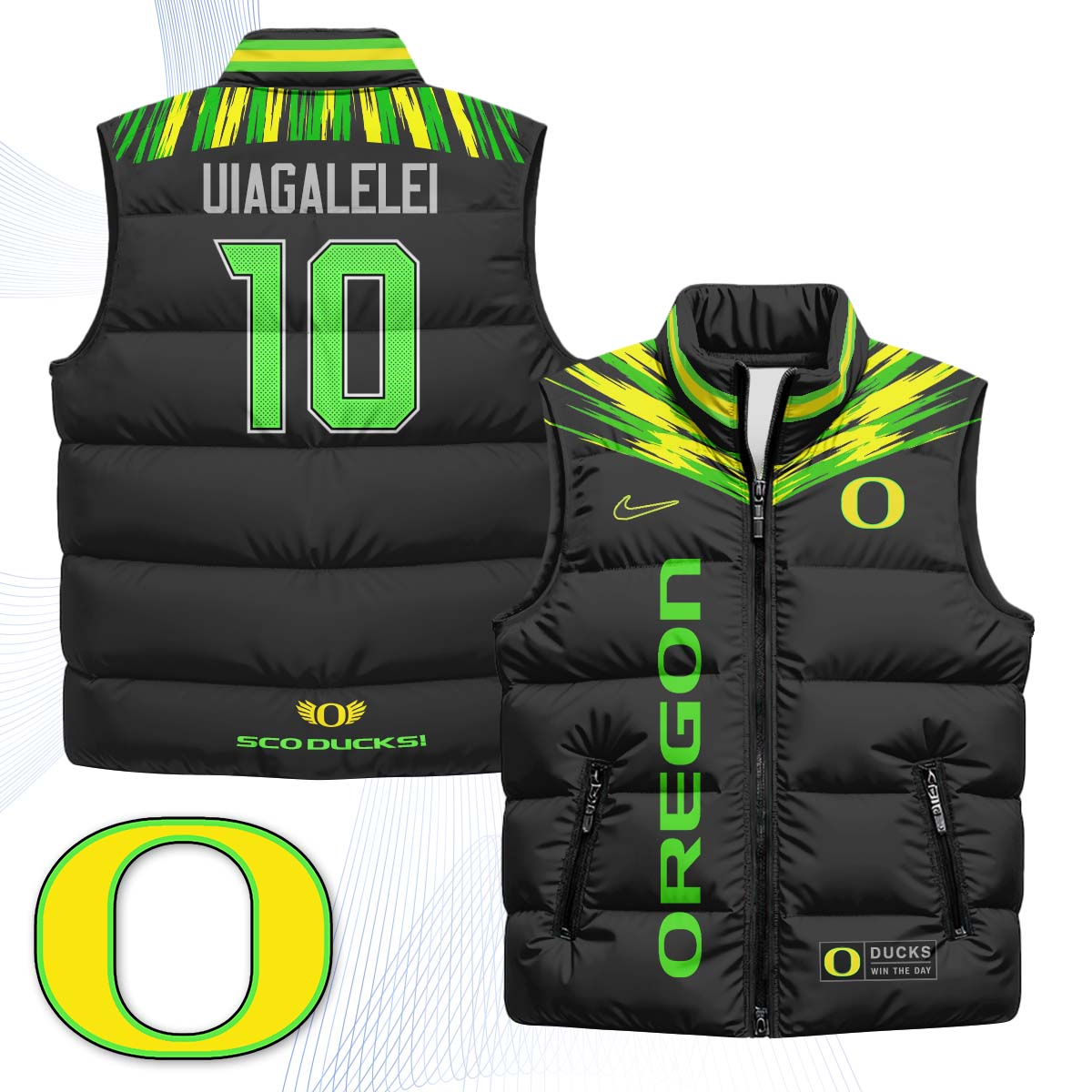 ORE "Origin of Speed" Puffer Vest - Printed