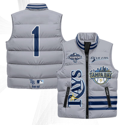 TB "Devil Rays" Puffer Vest - Printed