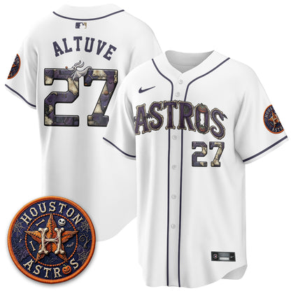 Houston Astros Nightmare Vapor Limited Jersey - Stitched