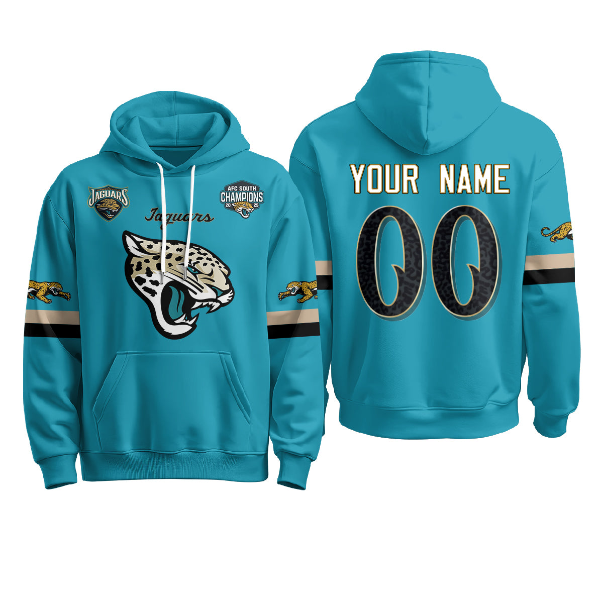 Jacksonville Jaguars 2026 Rivalries Custom Fleece Hoodie - Printed