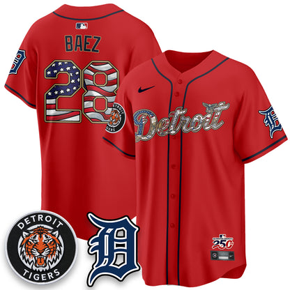DET 2026 Independence Day USA Vapor Limited Jersey - Stitched
