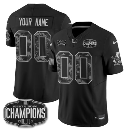 MIA 2026 Salute to Service Vapor Custom Jersey - Stitched