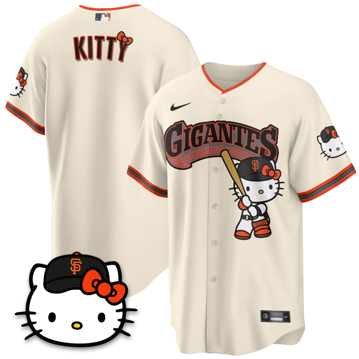 San Francisco Giants x Meow KT Vapor Jersey - Stitched
