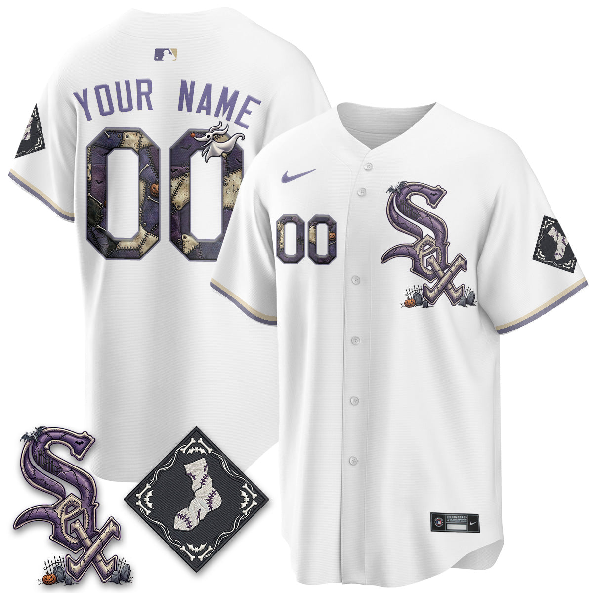 Chicago White Sox Nightmare Edition Vapor Custom Jersey - Stitched