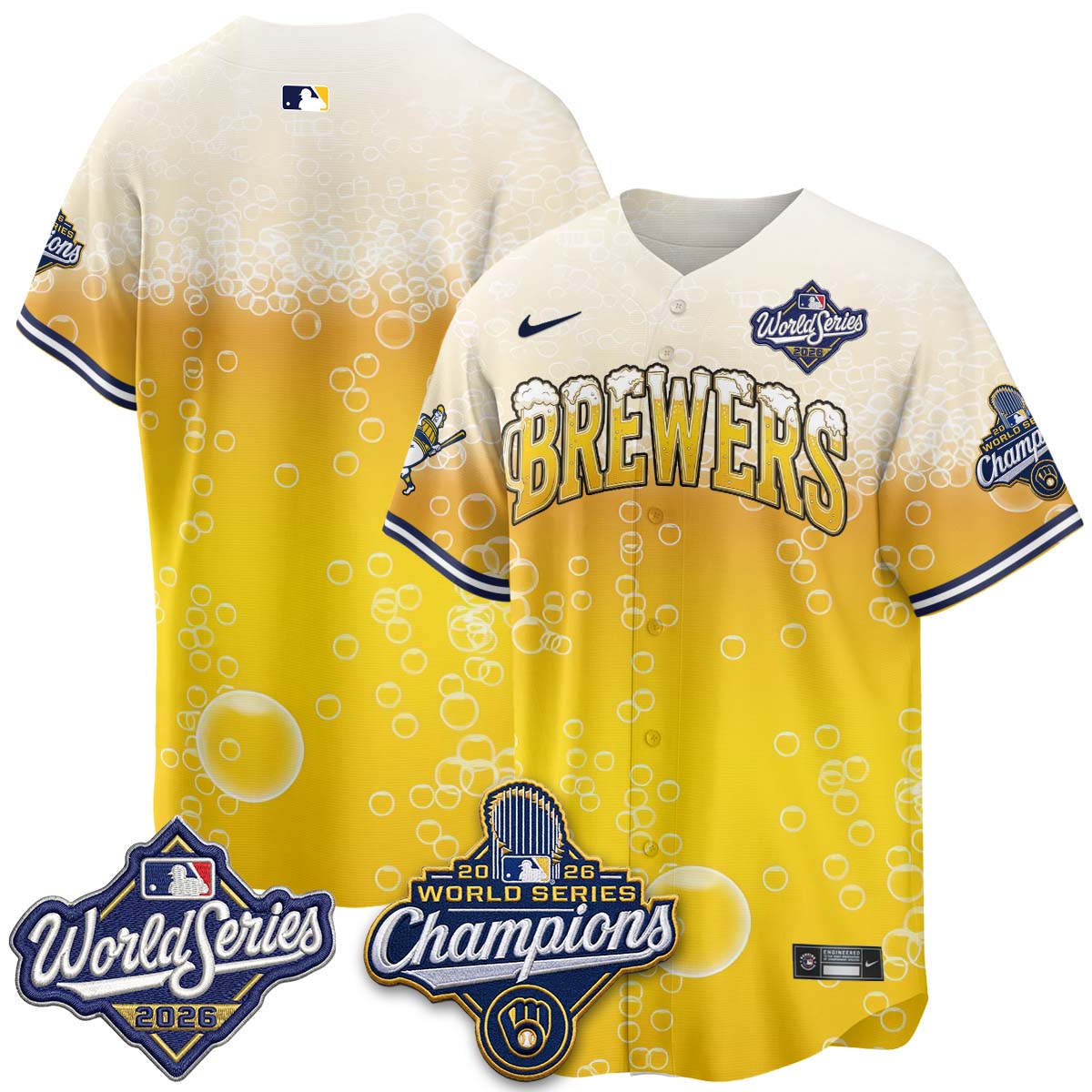 MIL "Pitcher & Pint" 2026 WS Champions Jersey - Stitched (#9) (2)