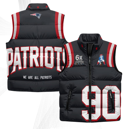 NE Rivalries Puffer Vest - Printed