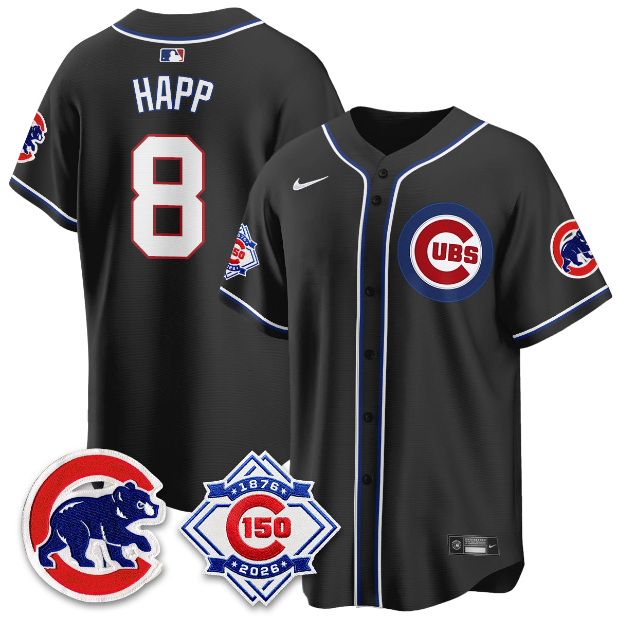 CHC 150th Anniversary Black Out Style Vapor Premier Limited Jersey - All Stitched (1)
