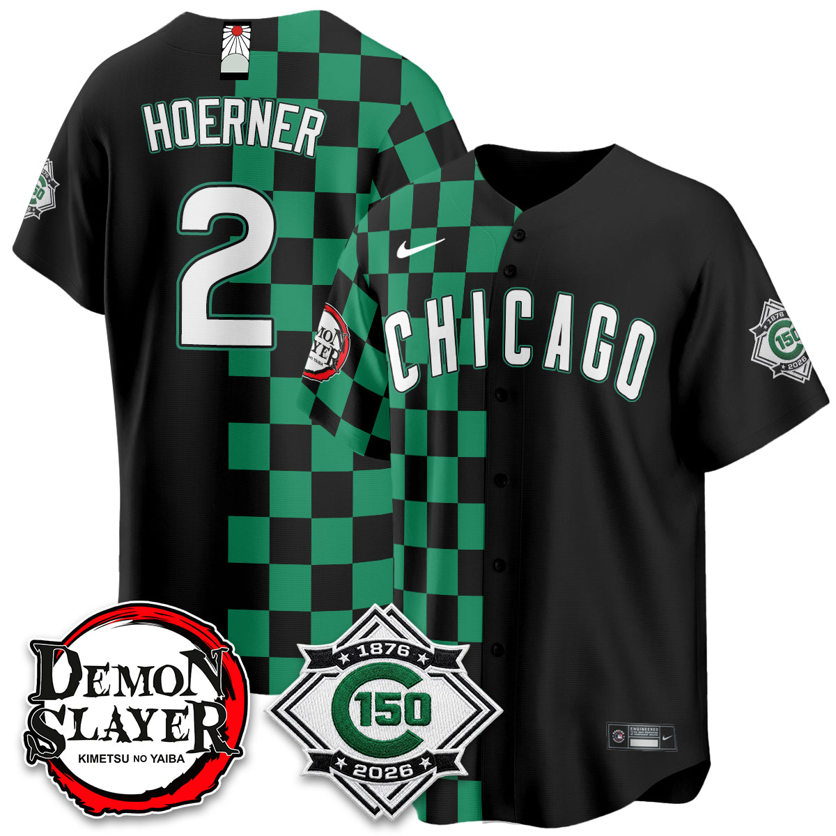 Chicago Cubs Demon Slayer Vapor Limited Jersey - Stitched
