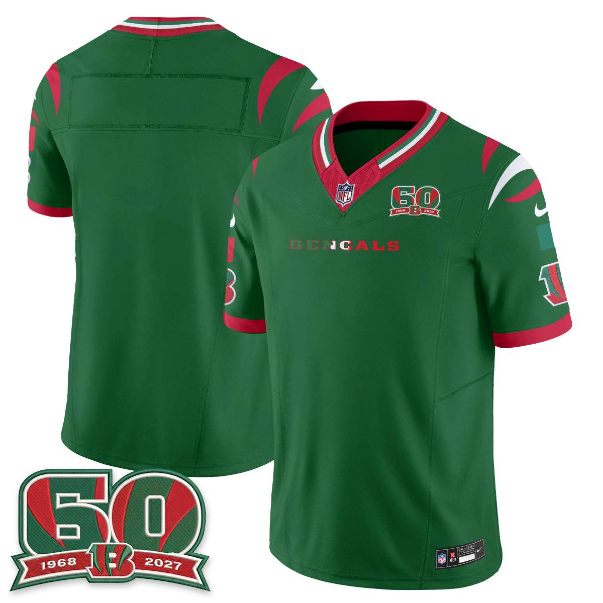 Cincinnati Bengals Mexico Edition Vapor Jersey - Stitched