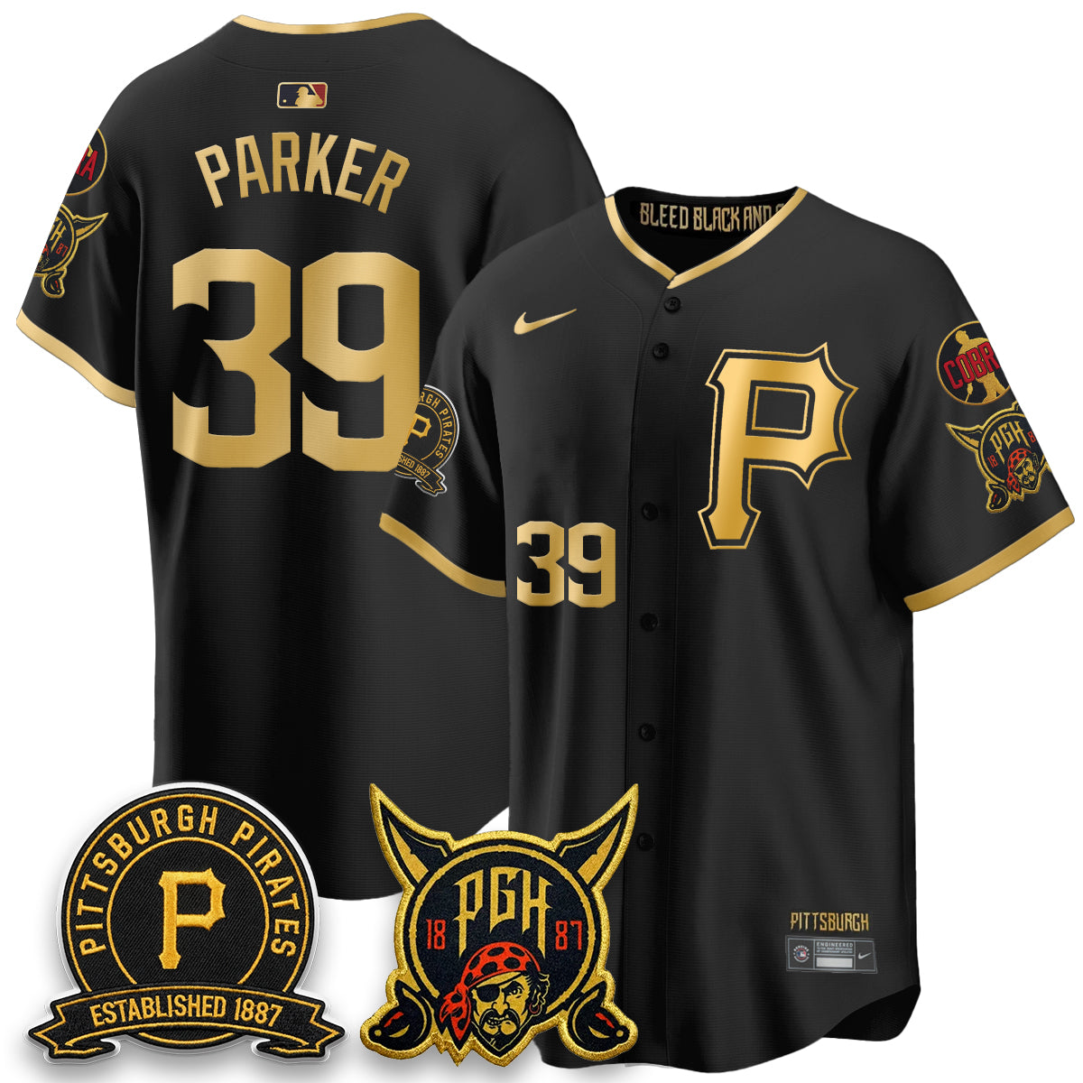 PIT Vapor Limited Jersey - Cobra & Est 1887 Patch - All Stitched
