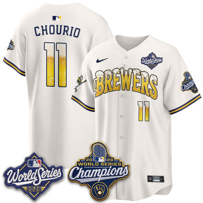 MIL "Pitcher & Pint" 2026 WS Champions Jersey - Stitched (#9) (2)