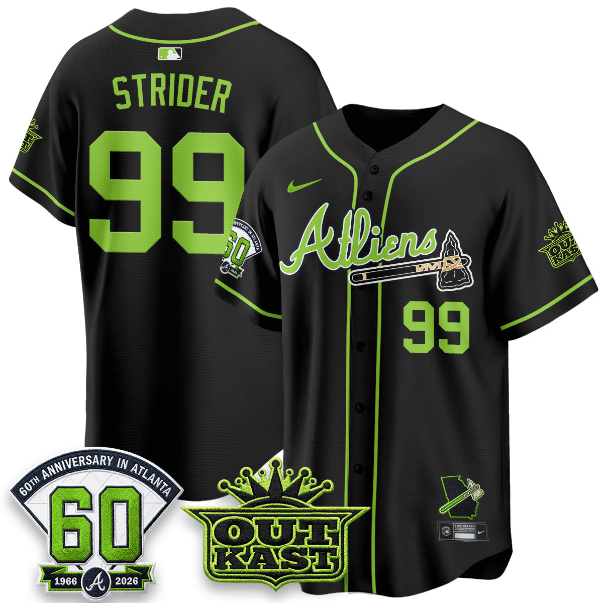ATL x Outkast Atliens Vapor Jersey - Stitched