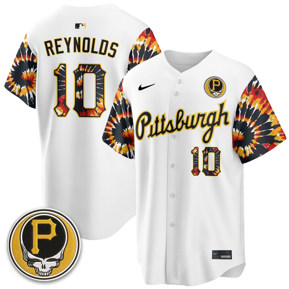 Pittsburgh Pirates x Grateful Dead Vapor Limited Jersey - Stitched