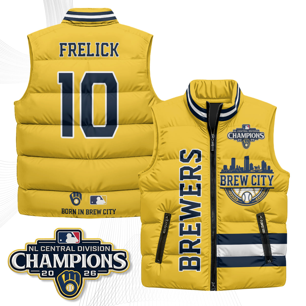 MIL "Brew City" Puffer Vest - Printed V3