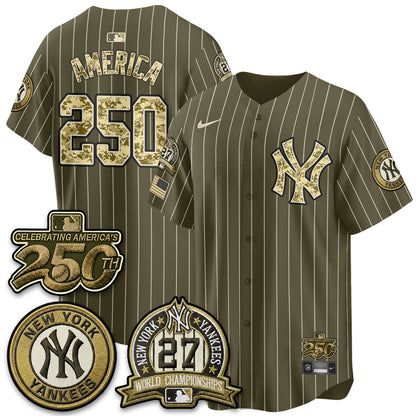 NYY Salute to Service 2026 Vapor Limited Jersey - Stitched