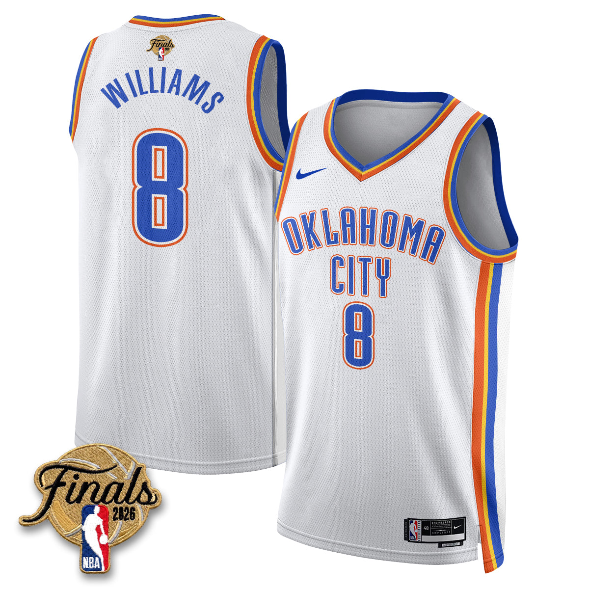 OKC 2026 NBA Western Conference Champions Vapor Jersey V2- Stitched