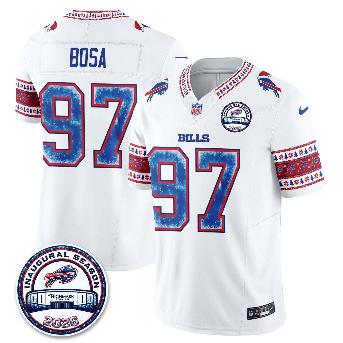BUF Xmas Edition Vapor Jersey - Stitched