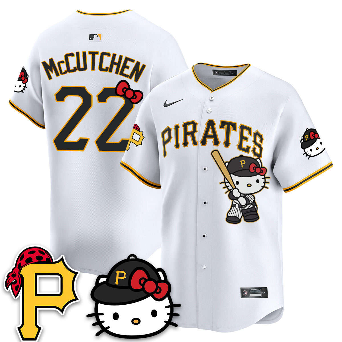 Pittsburgh Pirates x Meow KT Vapor Limited Jersey - Stitched
