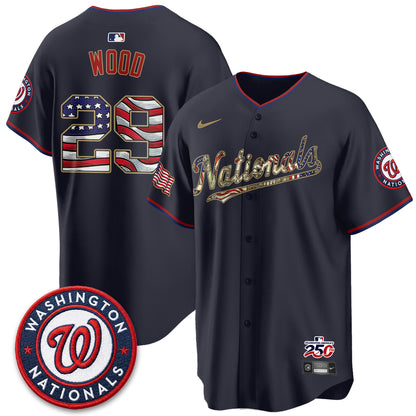 WSH 2026 Independence Day USA Vapor Jersey - Stitched