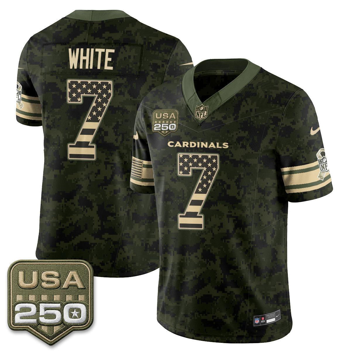 ARI 2026 Salute to Service Vapor Jersey - Stitched