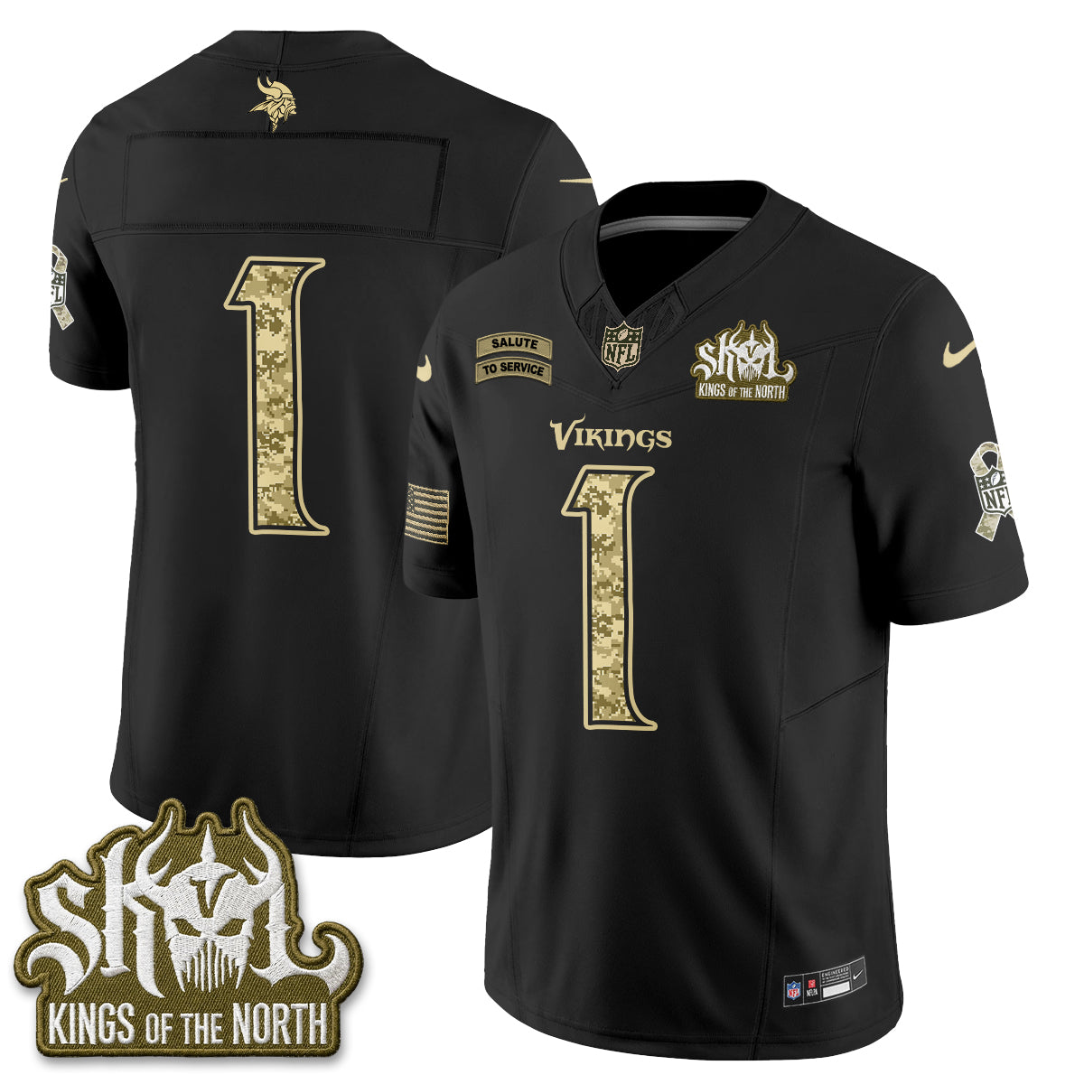 MIN 2026 Salute to Service V2 Vapor Jersey - Stitched