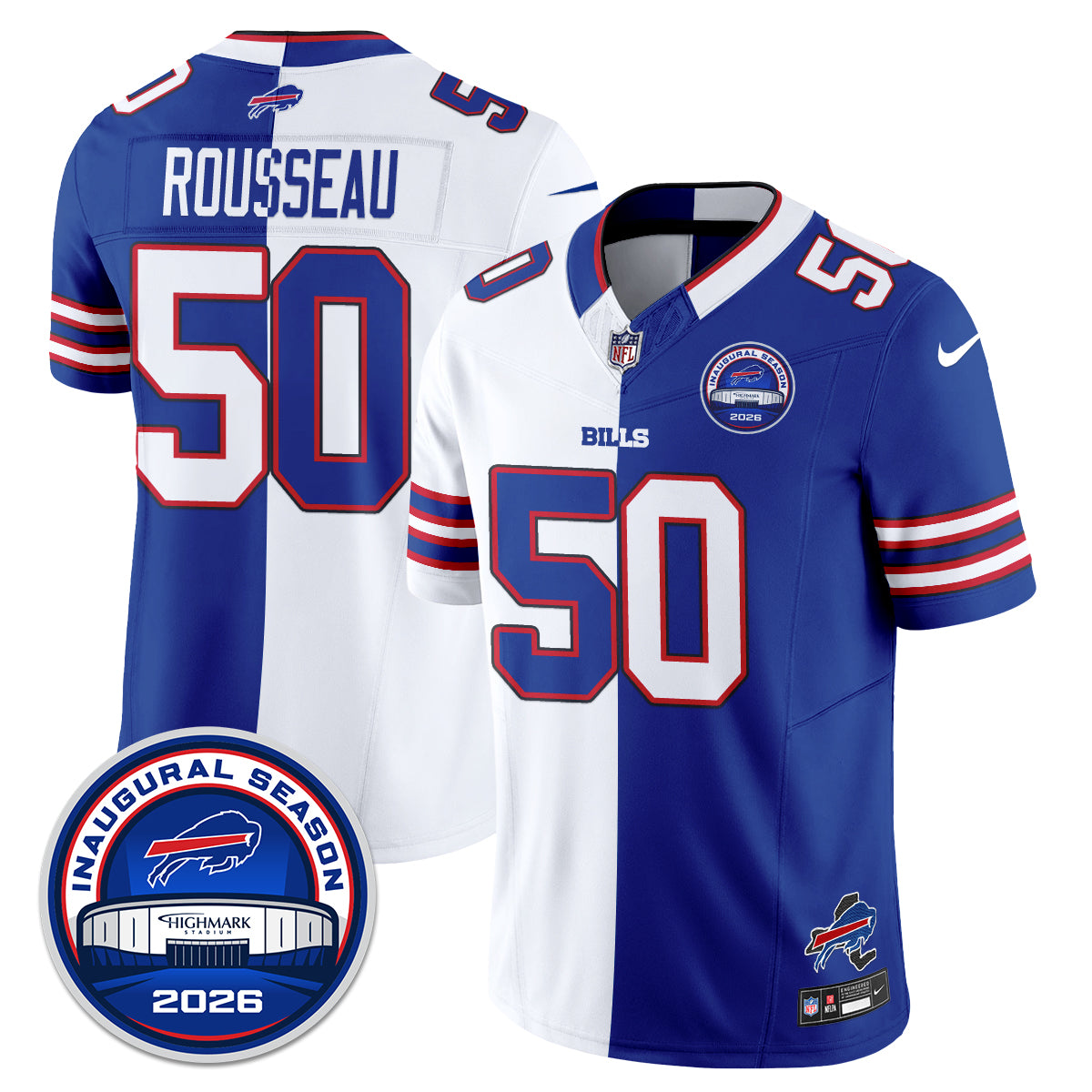 Buffalo Bills 2026 Split Edition Vapor Jersey - Stitched