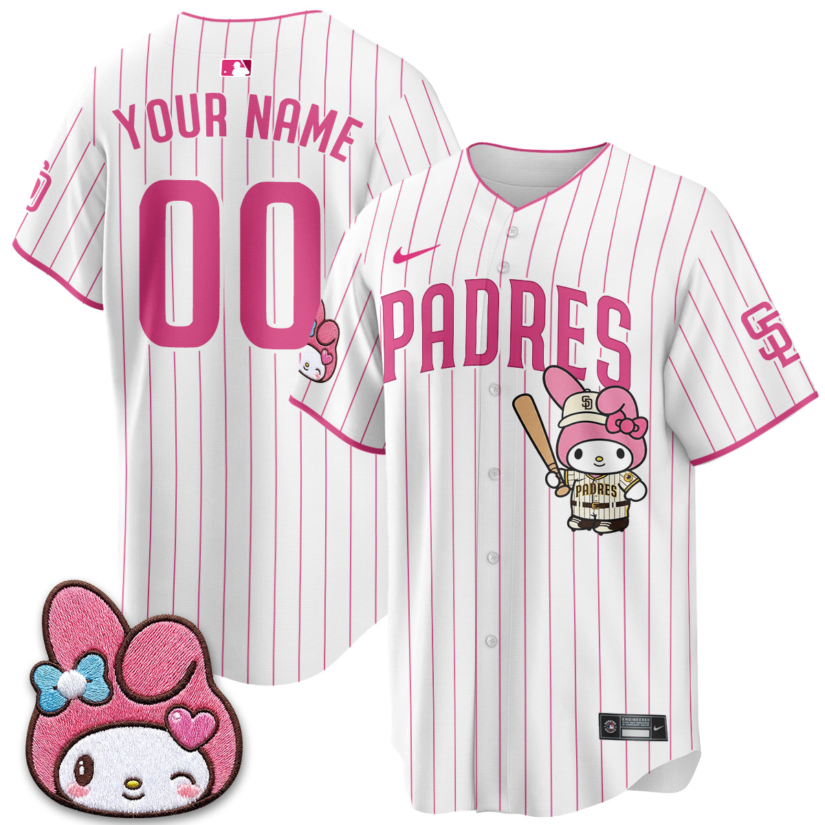 SD x Pink Sanrio Friend Vapor Custom Jersey - Stitched