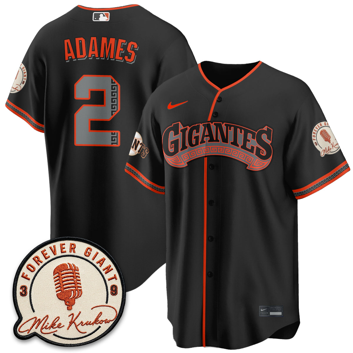 SF Mike Krukow Vapor Jersey - Stitched