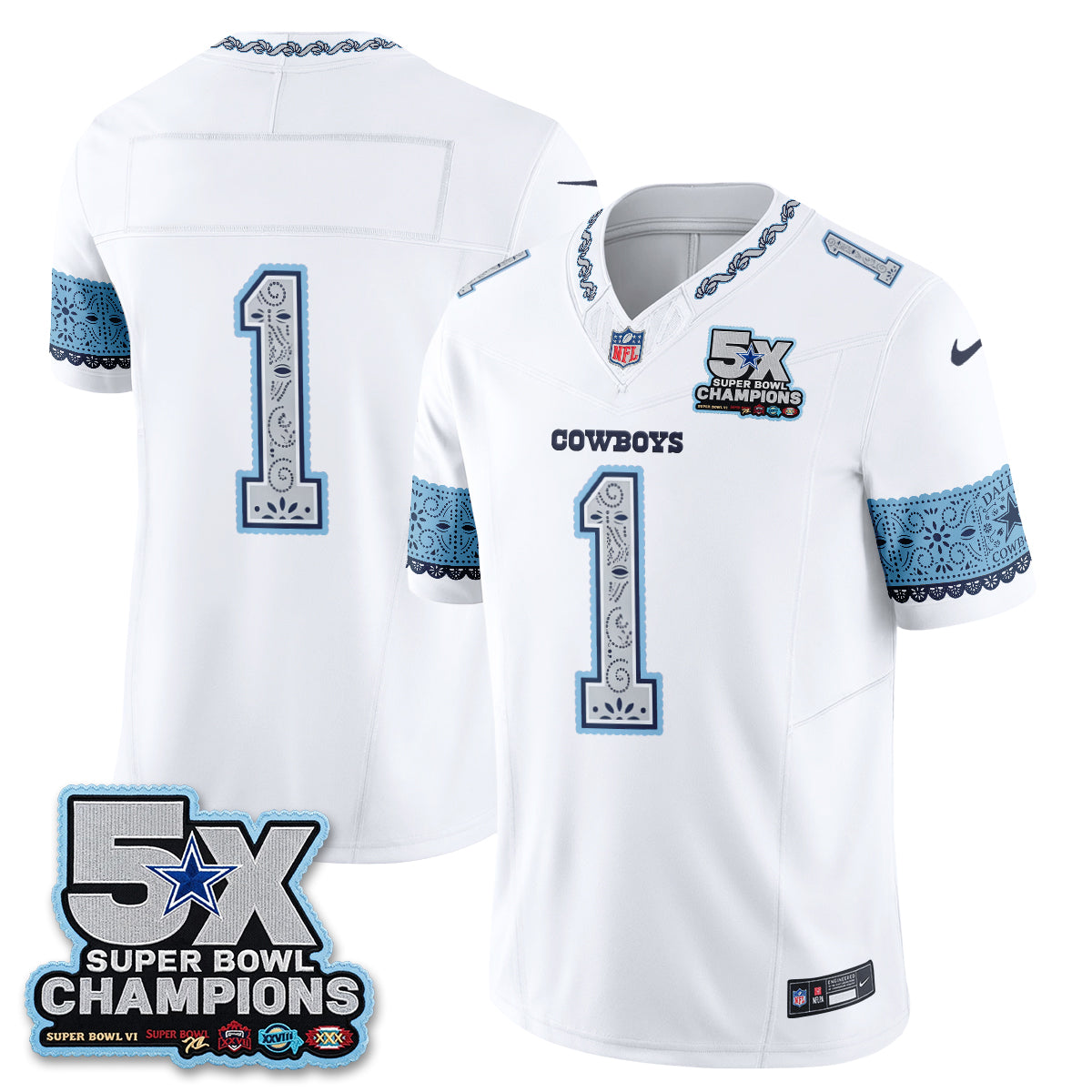 Dallas Cowboys 2026 Hispanic Month Edition Vapor Jersey - Stitched