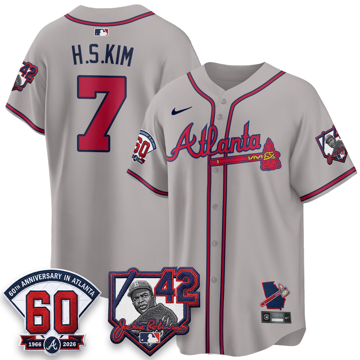 ATL 2026 Jackie Robinson Day Vapor Limited Red Jersey - All Stitched