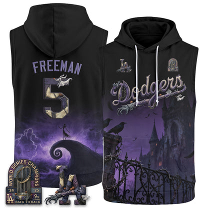 LAD Nightmare Edition Sleeveless Hoodie Tank Top - Printed